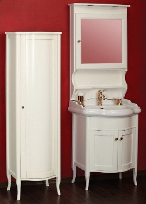 Витрина MIGLIORE Bella ML.BLL-VE450.AV с дверцей, белый матовый  - Вид №5