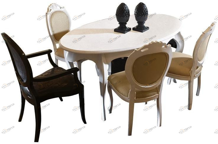 Barnini Oseo Раздвижной овальный деревянный стол Sogni d'amore Sa63