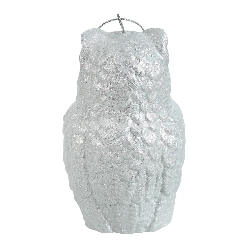 88458704 Новогоднее украшение Сова 10x7 см цвет серебро STLM-0952856 Santreyd  - Вид №2