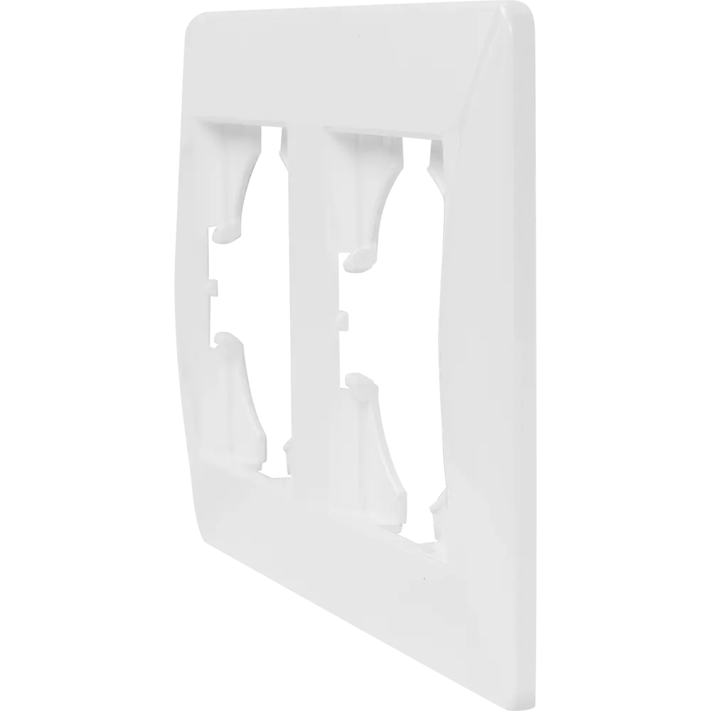 Рамка GUSI Electric Ugra для розеток и выключателей - белая глянцевая на 2 поста 83865055 STLM-0045244 - Вид №2