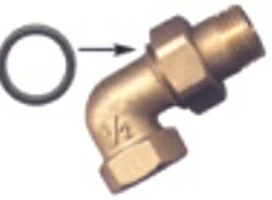 Американка угловая 1 с прокладкой GF