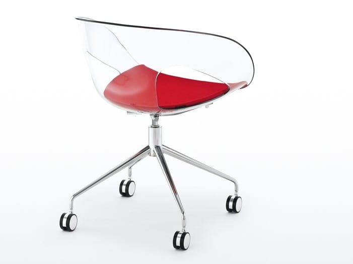 Операционный офисный стул с колесами на насесте Kastel Krizia ARCH-00017543