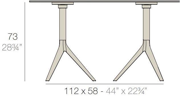 VONDOM Ножка для столов из экструдированного алюминия Mari-sol sun-id-1481378 - Вид №2