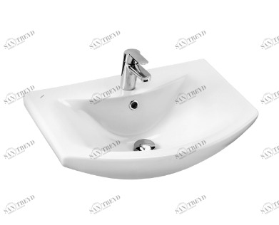 2312223 Подвесная раковина настенная овальная MISTY  белая 