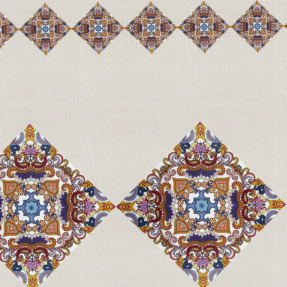 Скатерть «Калейдоскоп» 160х140 см цвет бежевый 82760335 STLM-2139965 Santreyd OXFORD
