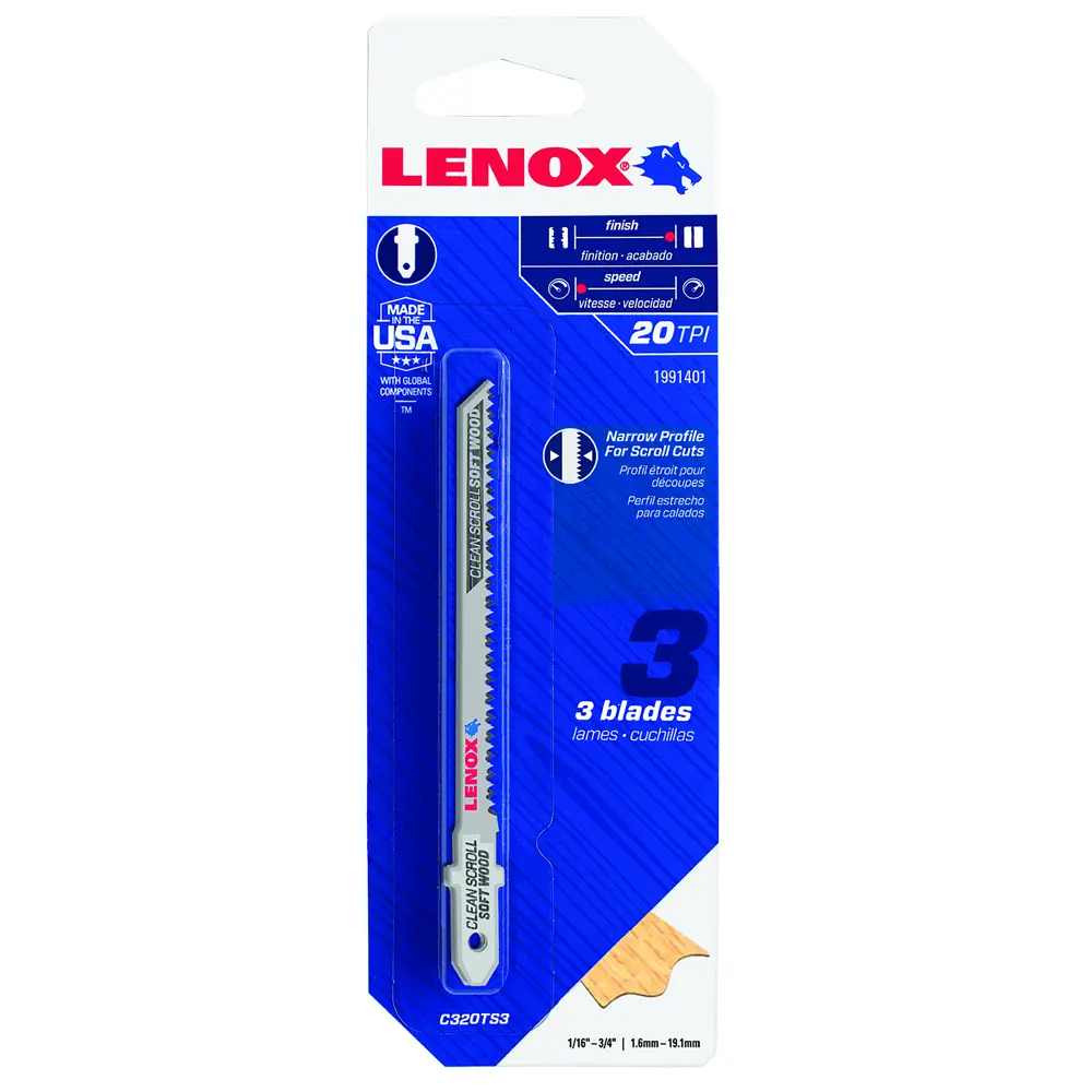 Пилки для лобзика по твёрдой древесине Lenox C320TS, 3 шт. 82582645 STLM-2018229  - Вид №4