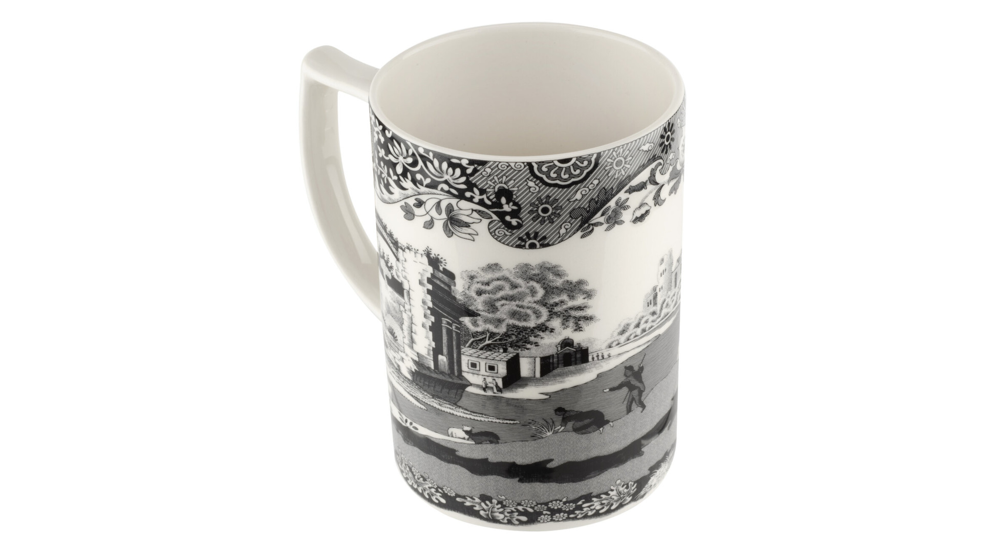 10655439 Spode Набор кружек с чайными ложками Spode "Черная Италия" 340мл, 2шт (лимитированный выпуск) Фаянс  - Вид №2