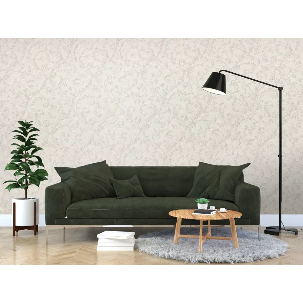 Обои флизелиновые Startdeco Магдалена бежевые 1.06 м 989326 STLM-2081513 - Вид №2