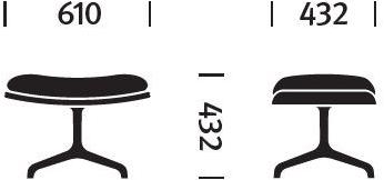 Herman Miller Мягкая подножка из ткани с 4 спицами Striad sun-id-1372074 - Вид №4