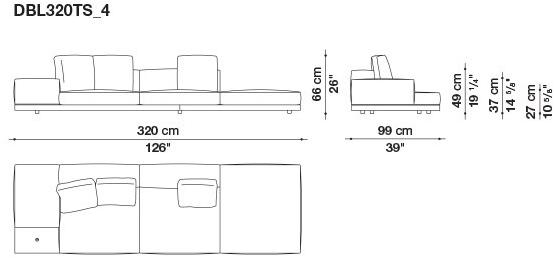 B&B Italia Кожаный диван Dock sun-id-1441060 - Вид №192