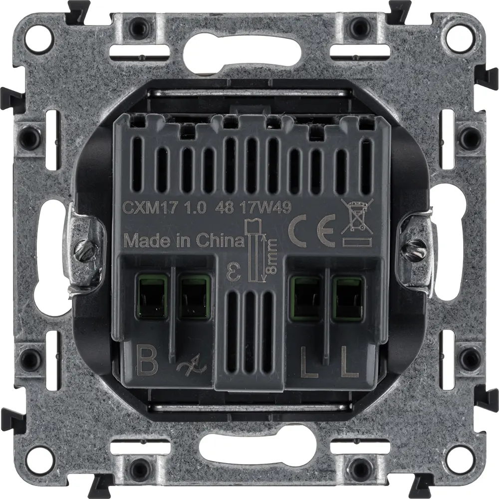 Valena ALLURE.Светорегулятор с поворотной ручкой универсальный 300Вт без нейтрали.С лицевой панелью.Слоновая кость legrand VALENA LIFE/ALLURE STLM-2166634 - Вид №1