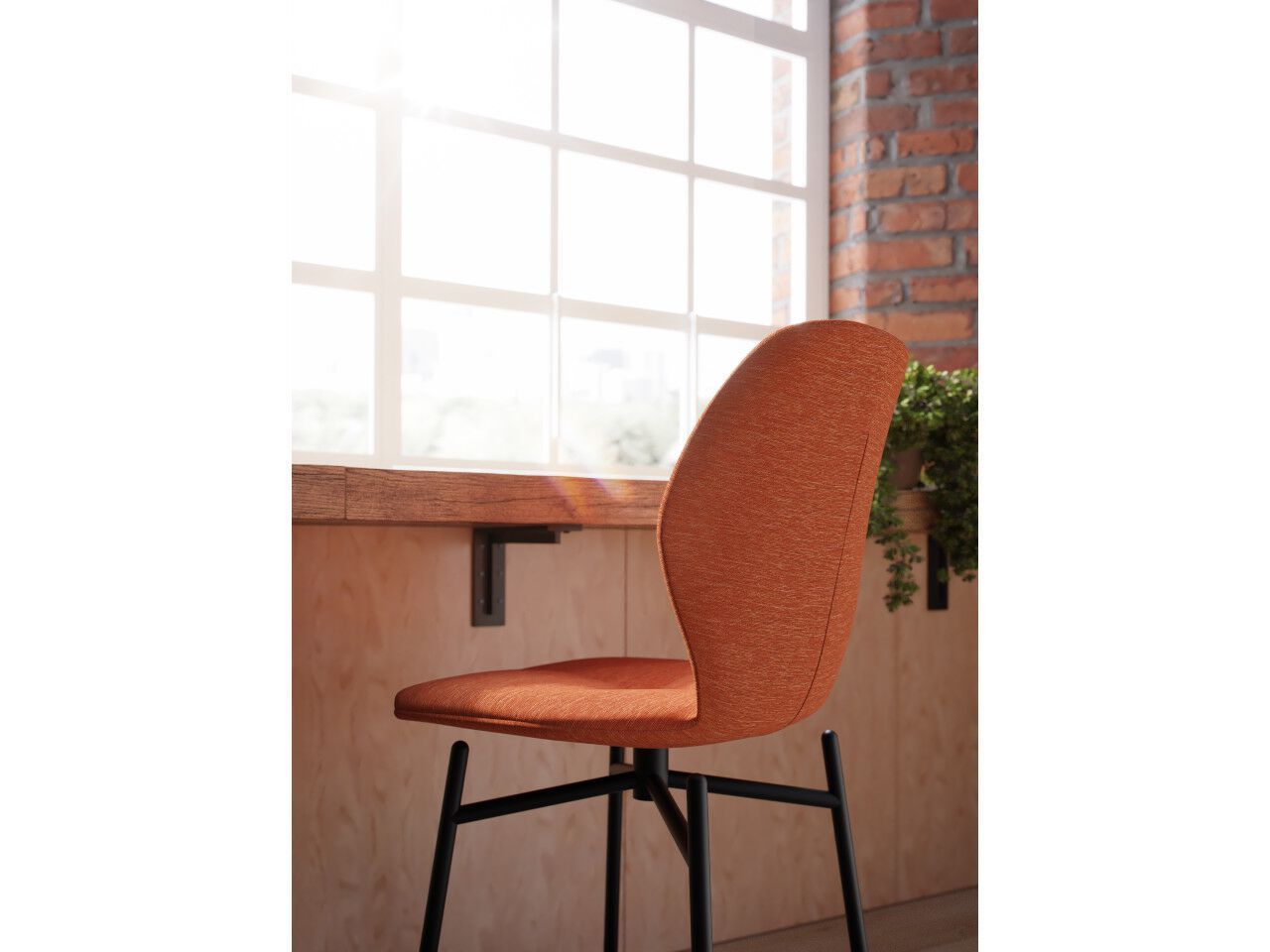 Тканевый барный стул со спинкой Mobitec Moods ARCH-00051270 - Вид №4