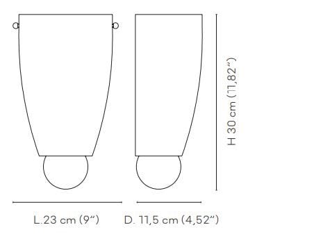 Настенный светильник из дутого стекла VENINI Argea ARCH-00099959 - Вид №2