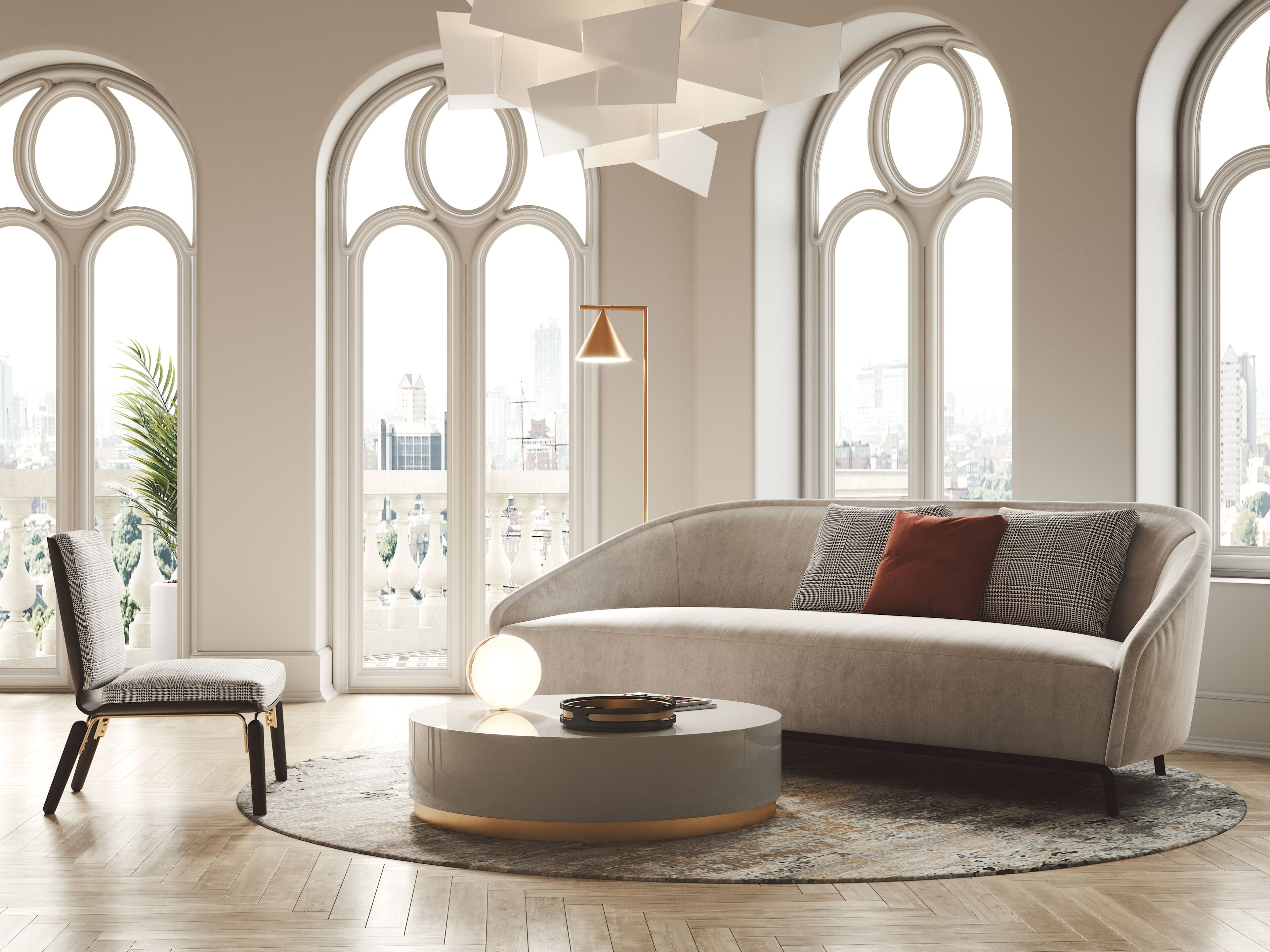 3-местный тканевый диван PRADDY Metro ARCH-00149087 - Вид №4