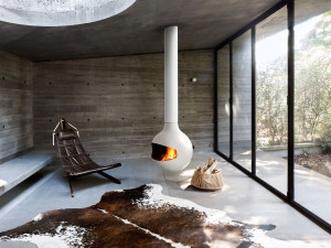 Подвесной вращающийся декоративный камин