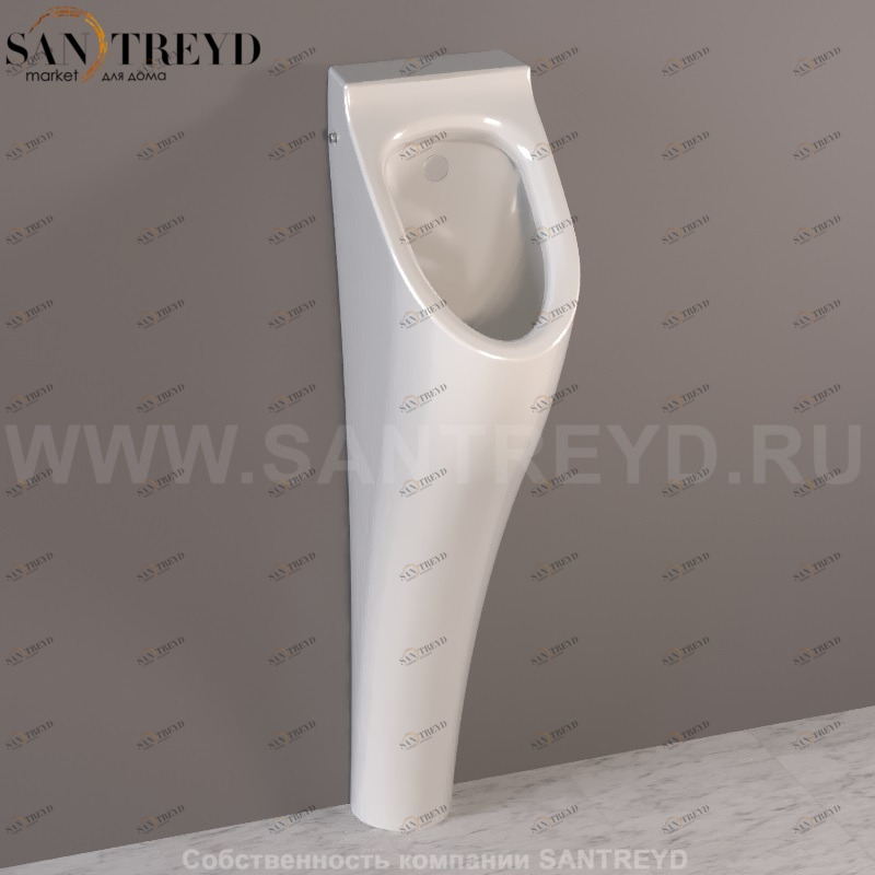 373001 Настенный писсуар, уринал с мушкой Kerasan Aquatech