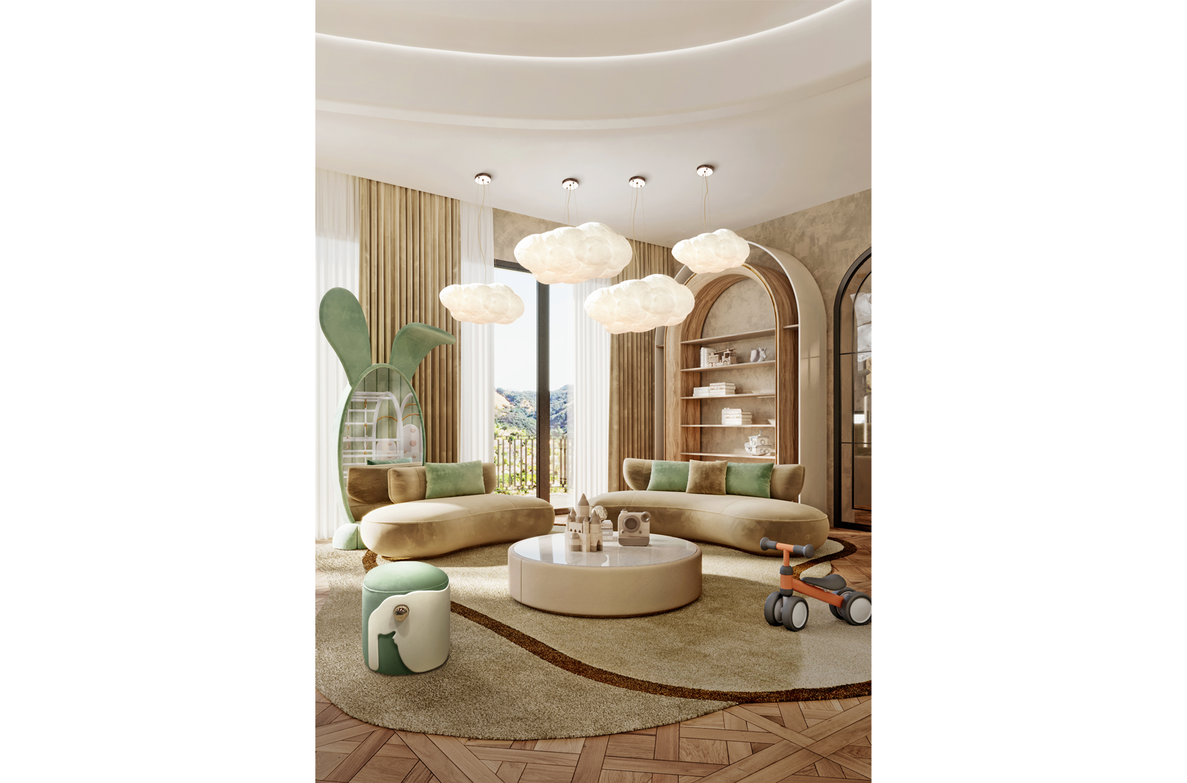 CIST385 Зеркала для детской Кролик Circu  - Вид №10