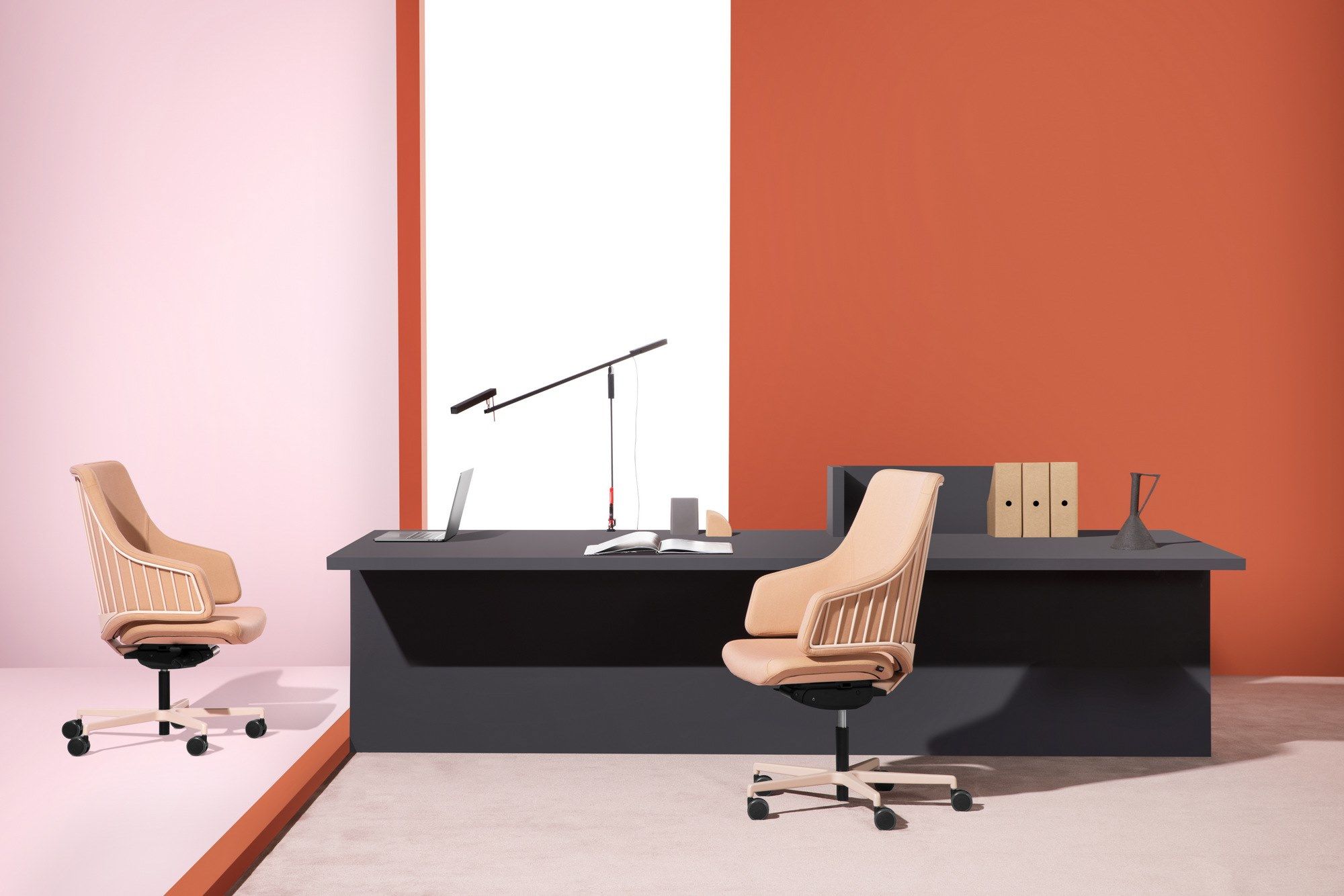 Офисное кресло с регулируемой высотой и колесами с 5 спицами Luxy Италия ARCH-00051429 - Вид №3