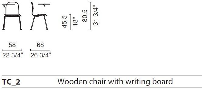 Cappellini Штабелируемый стул из фанеры Tate color sun-id-1487918 - Вид №5