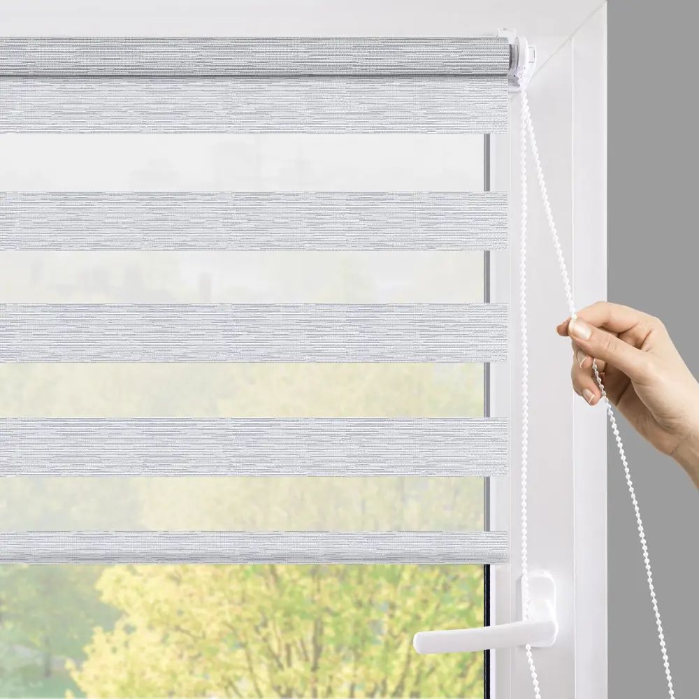 MIAMOZA Рулонная штора день-ночь Москва 80x160 см серая 89411439 STLM-1580131 - Вид №8