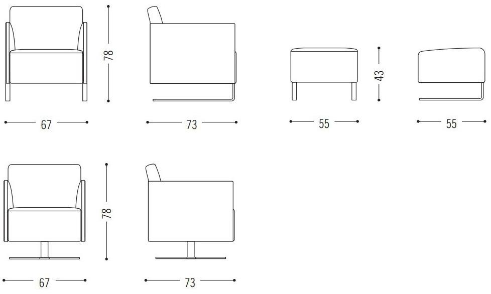 COR Кресло поворотное с подлокотниками Rawi sun-id-1506833 - Вид №6