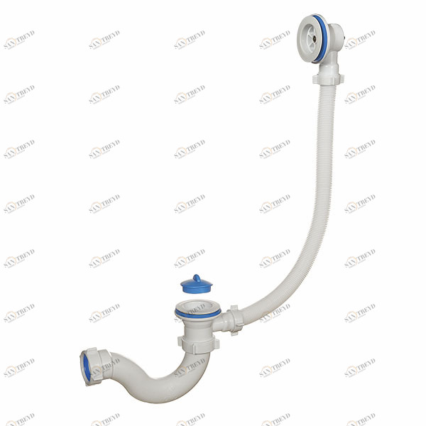 Сифон для ванны 1 1/2 40 (вып.пл.) перелив А-7008 (О)  А-7008 ОРИО 151648