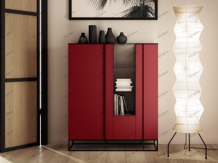 JESSE Буфет из лакированной древесины с распашными дверцами Tate sun-id-1505806