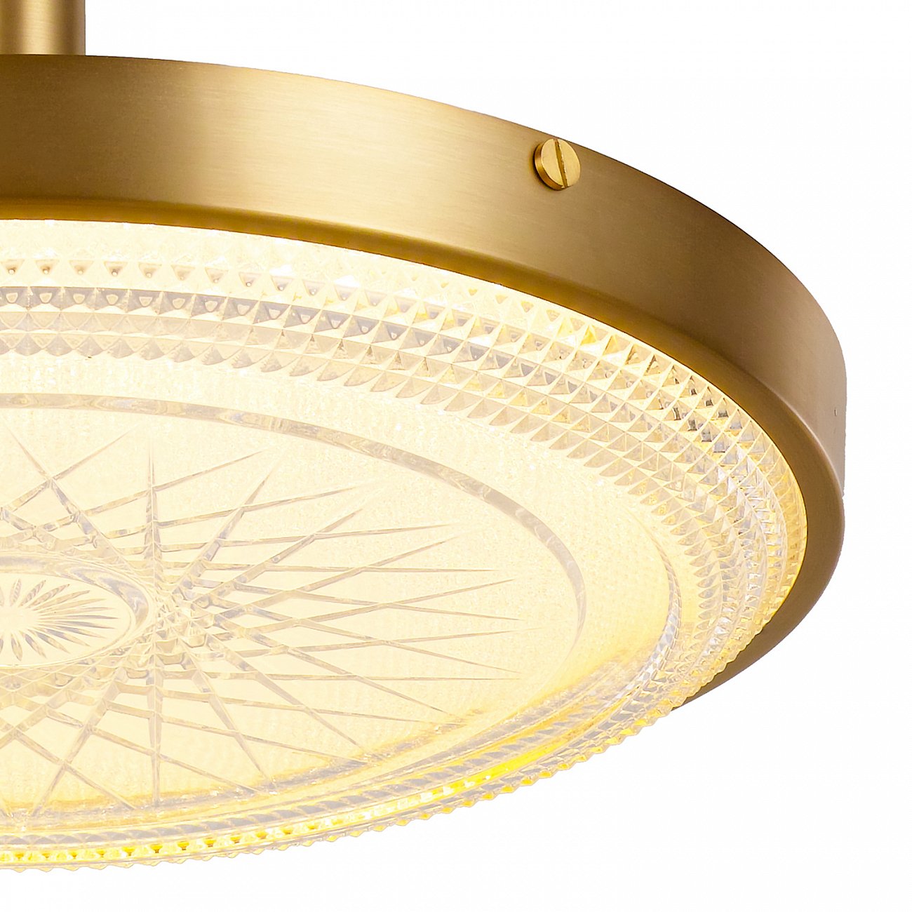 Светильник подвесной хрустальный 37х42 см золотой Delight Collection MX18006004-1A DELIGHT COLLECTION ДИЗАЙНЕРСКИЕ 00-3882402 Золото;прозрачный  - Вид №1