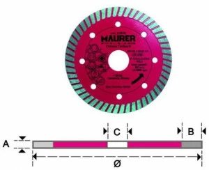 MAURER PLUS Алмазные диски по керамике, керамике и мрамору