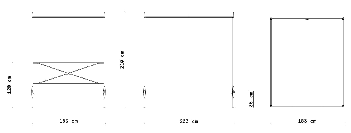 Двуспальная кровать из кованого железа с балдахином Lispi LOTTO ARCH-00121471 - Вид №5