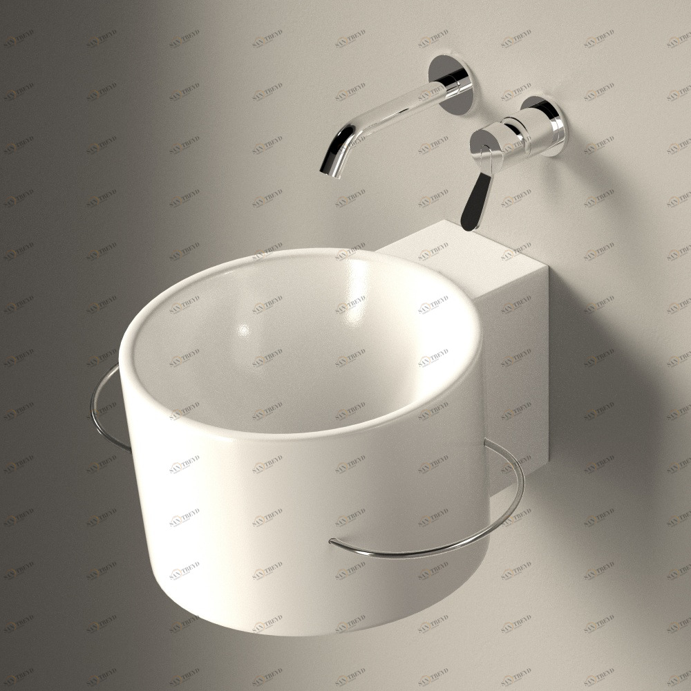 ACER0740NRTR Подвесная раковина настенная круглая Agape 