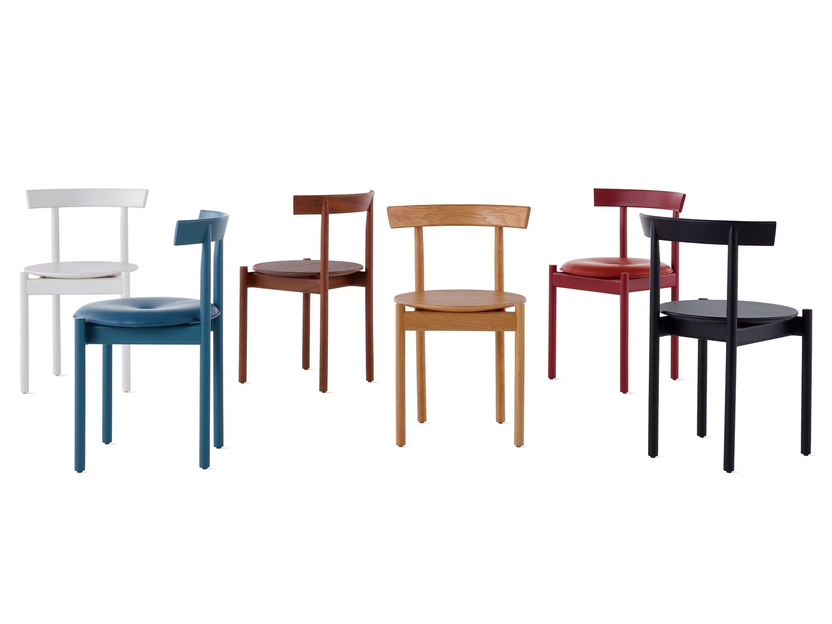 Стул из массива дерева с мягким сиденьем Herman Miller Comma ARCH-00076455 - Вид №2