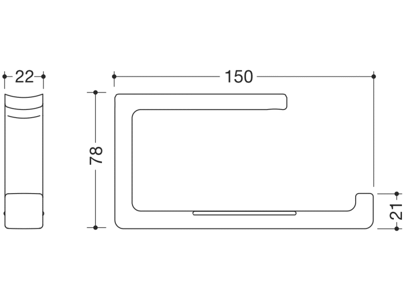 802.50.01160 Держатель рулона туалетной бумаги в комплекте HEWI Stützen  - Вид №4