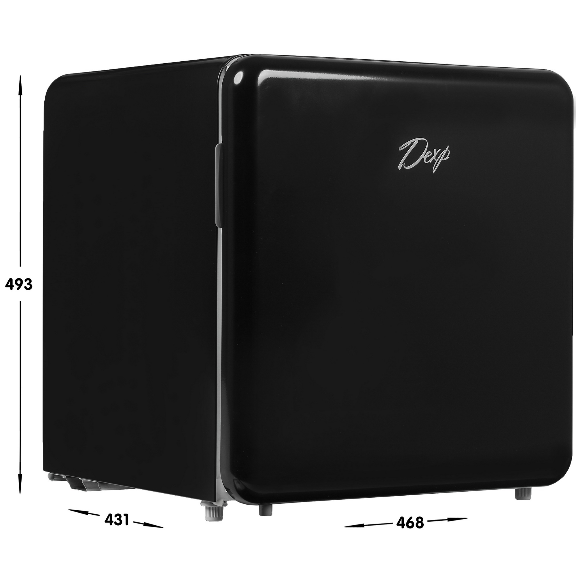 4703592 Холодильник компактный   DEXP RF-SD050RMA/B черный STDN-0114325 - Вид №7