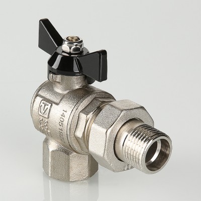 VT.328.N.04 Кран шаровой усиленный VALTEC PERFECT угловой с полусгоном Valtec 1/2"  - Вид №1