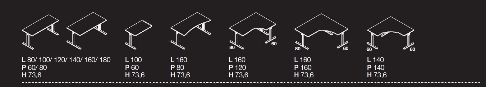 Секционный стол с ящиками Las Mobili Oxi ARCH-00120615 - Вид №1