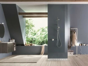 Nobili Rubinetterie Настенная душевая стойка с ручным душем с верхним душем Renova