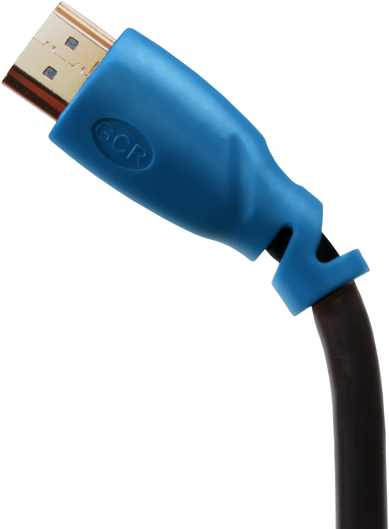 GCR-HM330-0.3m кабель 0.3m hdmi версия 1.4, черный, синие коннекторы, od7.3mm, 30/30 awg, позолоченные контакты, ethernet 10.2 гбит/с, 3d, 4k , экран Greenconnect Santreyd  - Вид №2