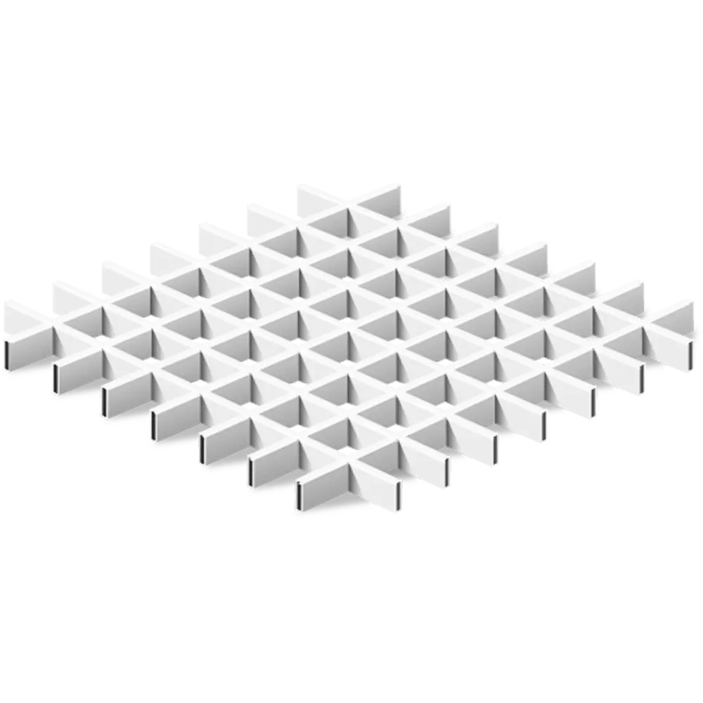 86162880 Комплект грильято 75x75x40 мм 1.8 м белый матовый STLM-1019557 АЛБЕС 