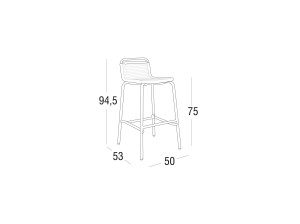 Стул с подставкой для ног