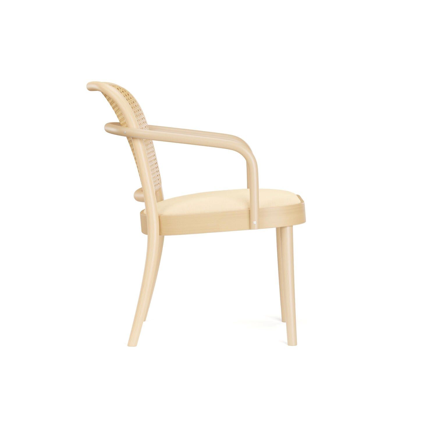 Венское соломенное кресло с подлокотниками с мягким сиденьем TON 811 ARCH-00053487 - Вид №7