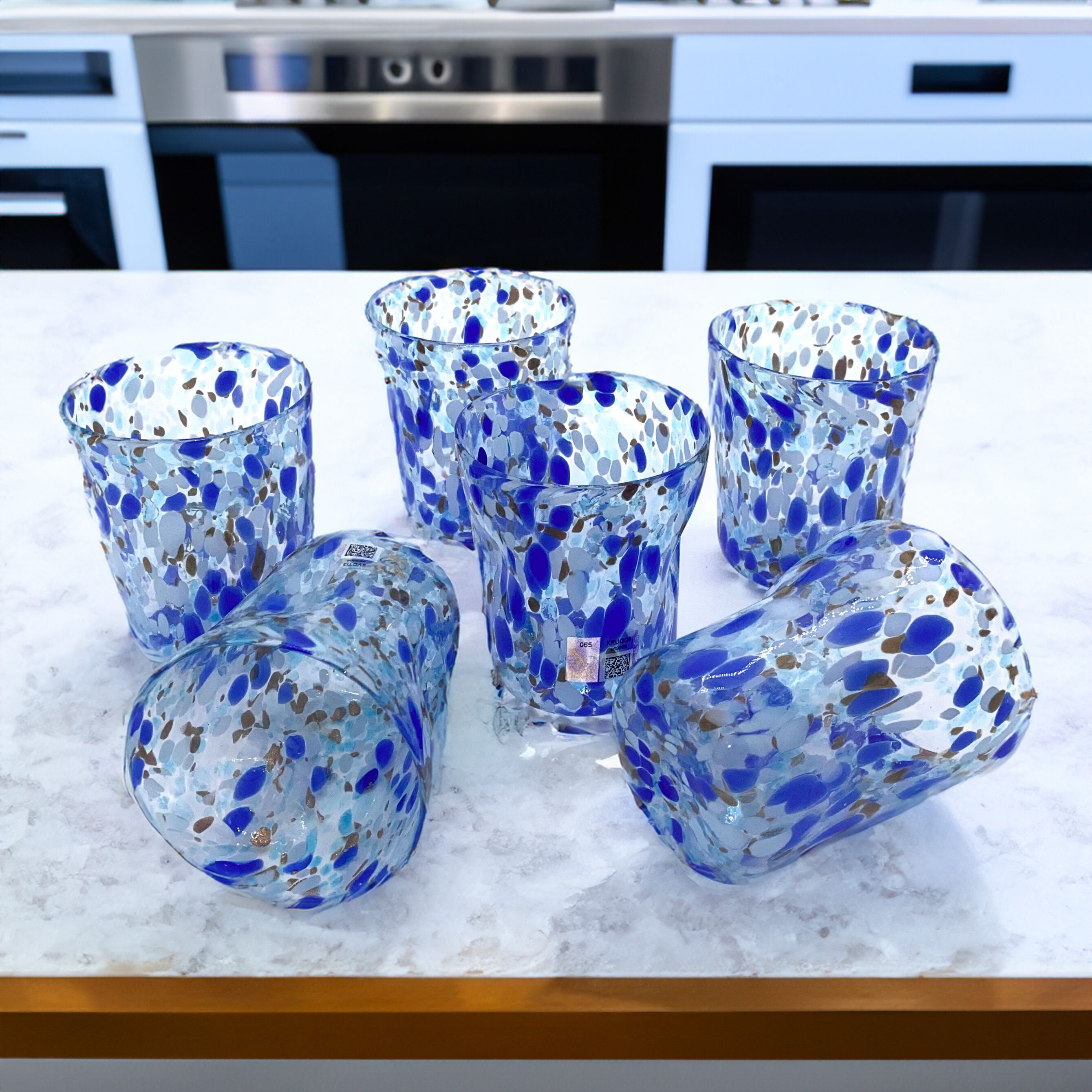 Набор из шести стаканов из муранского стекла ручной работы YourMurano готы ARCH-00064108 - Вид №1