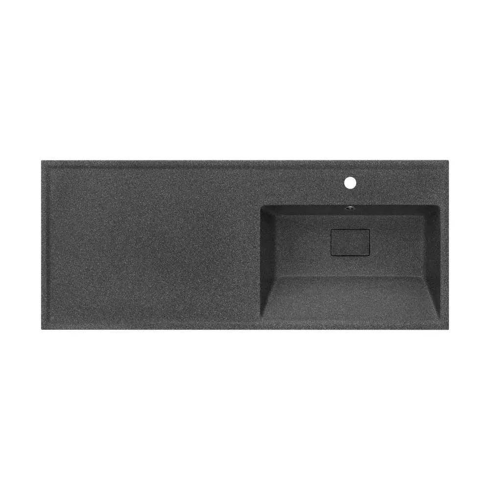 Раковина на стиральную машину Aquaton Лайн 120 см правая графит STLM-2178956 - Вид №1