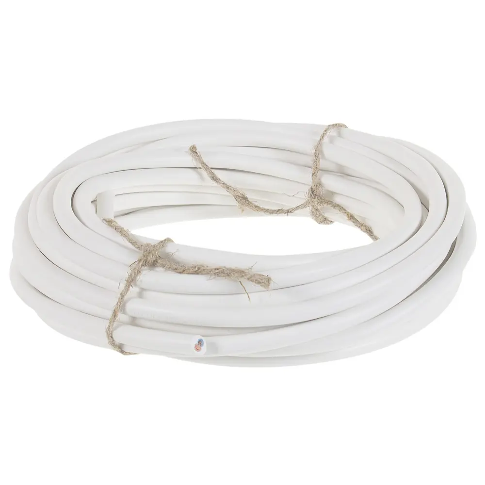 Провод КАМИТ ПВС 2х1.5 мм² белый 10 м для подключения электрооборудования 18840497 STLM-1574047 - Вид №3