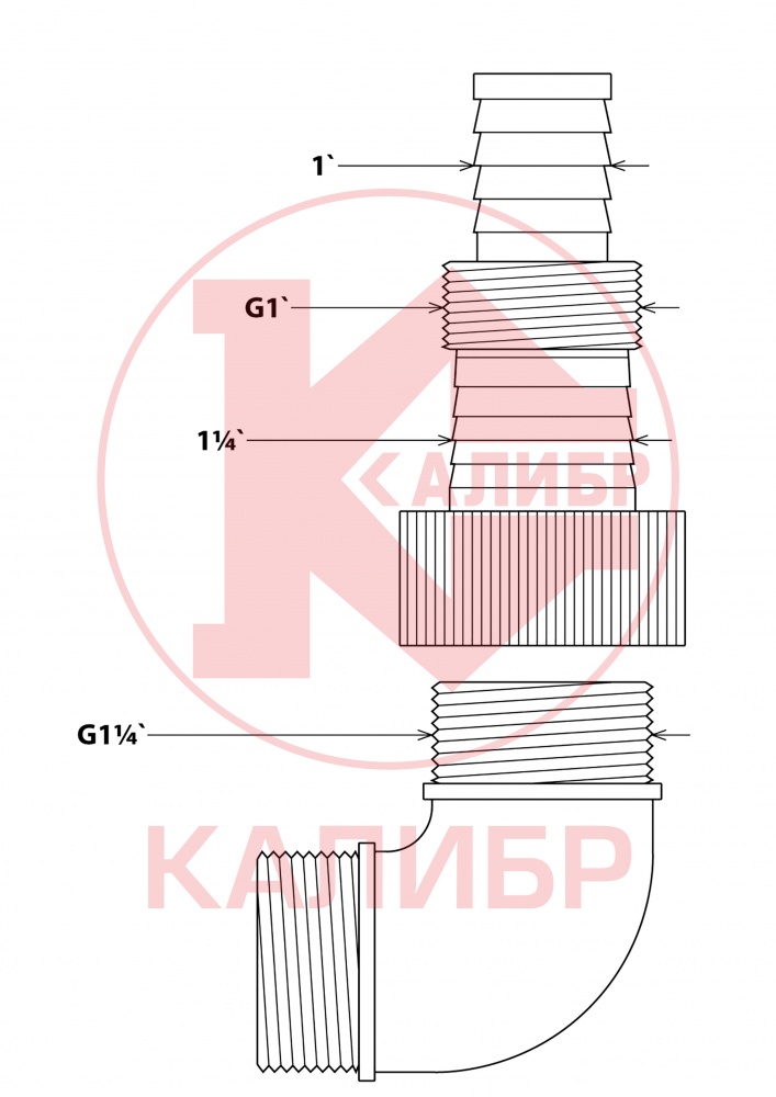 44938 Калибр Насос погружной центробежный НПЦ- 400/5П  - Вид №3
