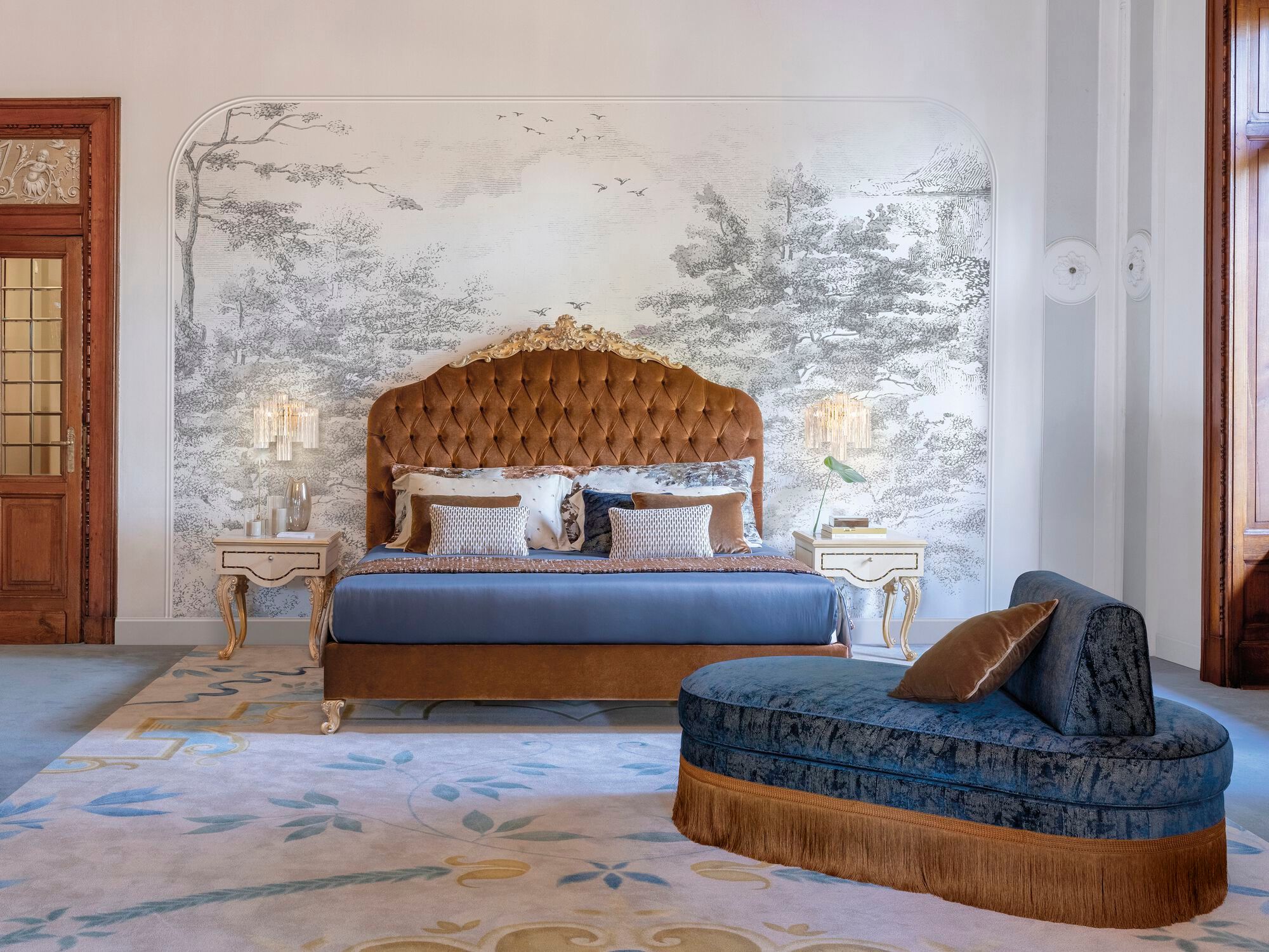 Мягкий шезлонг из ткани Bellotti Ezio Charming ARCH-00094520 - Вид №3