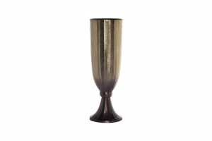Ваза металлическая на ножке 14х41 см GARDA DECOR ДИЗАЙНЕРСКИЕ 00-3861202 Золото