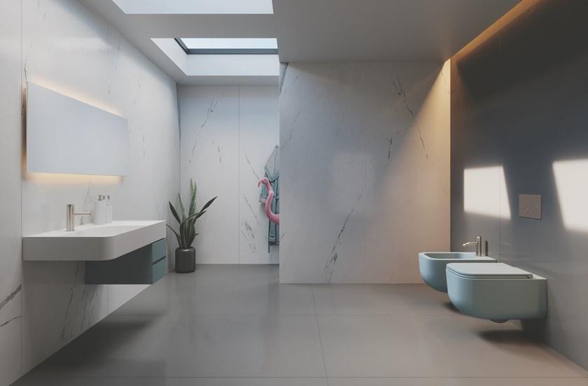 Подвесной унитаз настенный Белый SDR CERAMICHE Revolution® Италия sun-id-1502856 - Вид №7