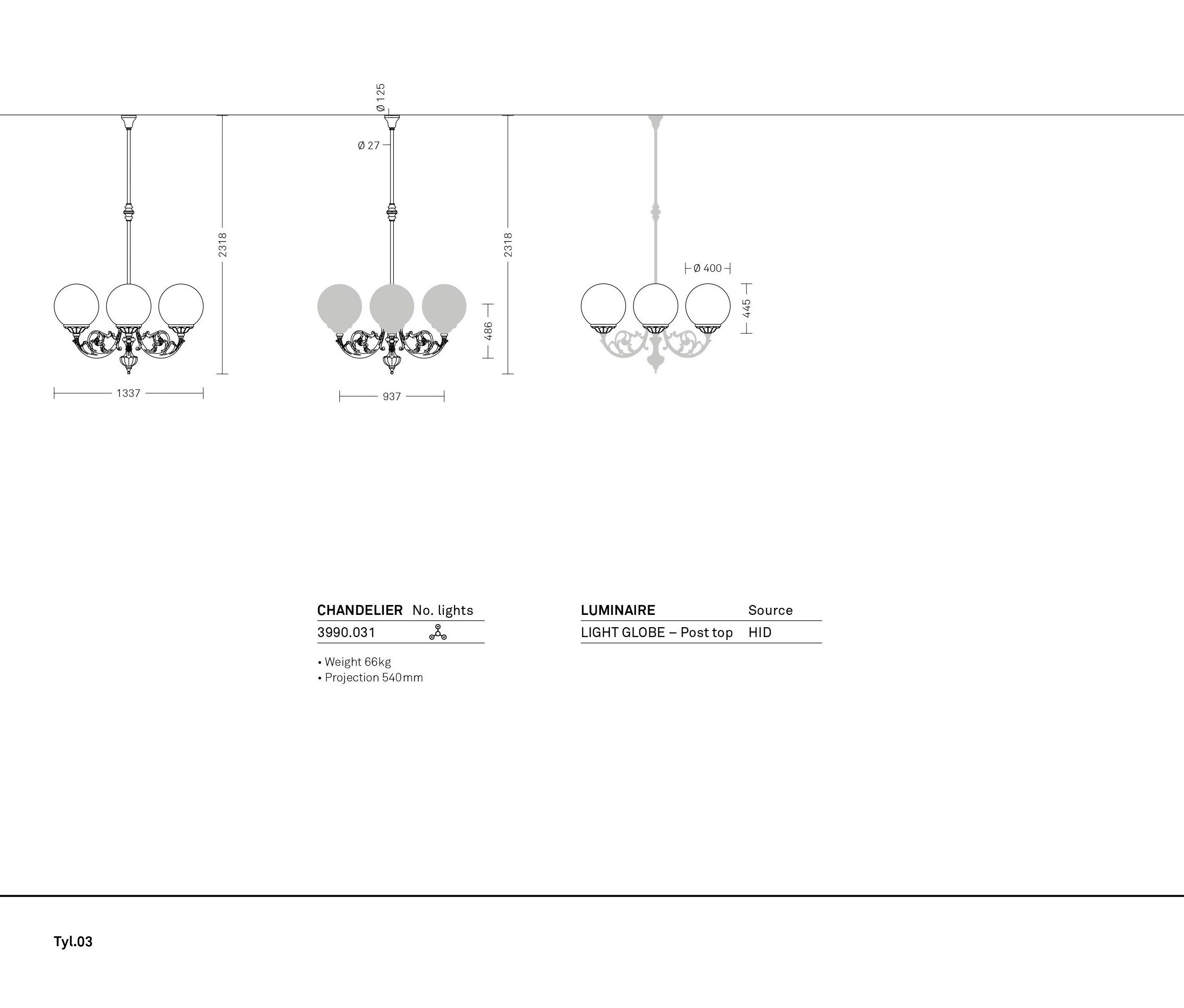 Открытый галогенный подвесной светильник Neri Tyl ARCH-00150309 - Вид №11
