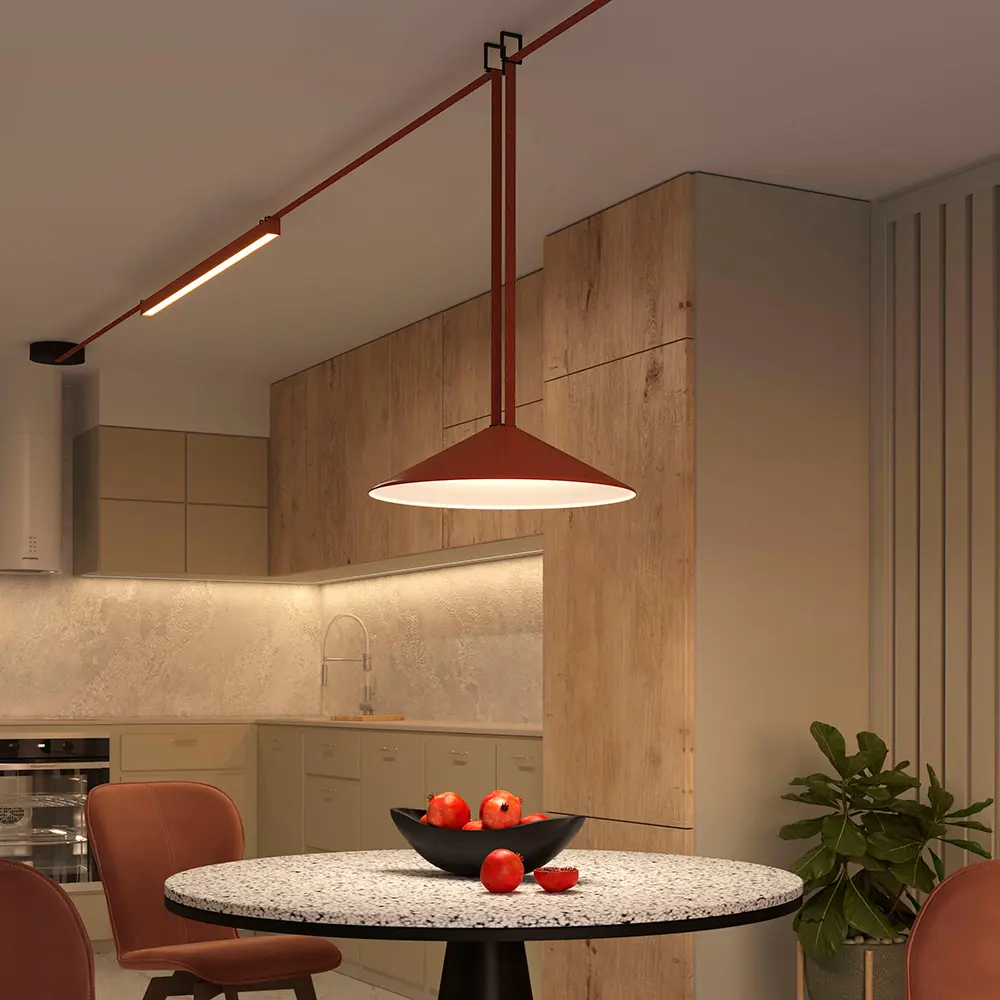 Трековый светильник Decorato светодиодный 16 Вт однофазный 6 м² цвет терракотовый 89394771 STLM-2183052 Divinare  - Вид №2